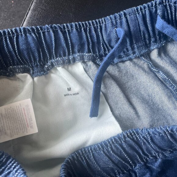 Muji - Men's Denim Easy Pants - medium indigo denim - M - Picture 3 of 3